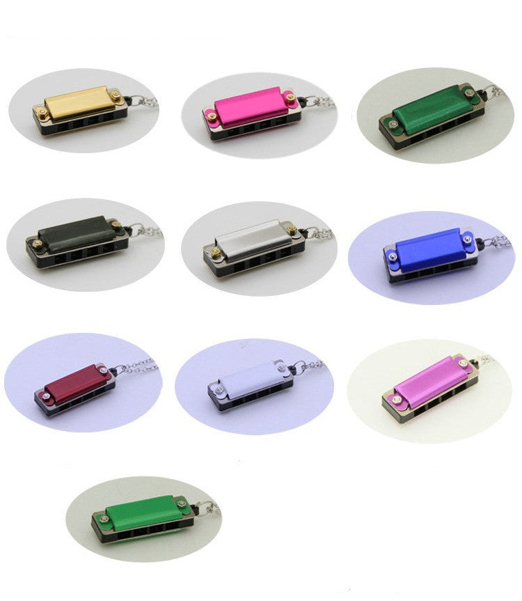 Mini necklace 4-hole 8-tone harmonica