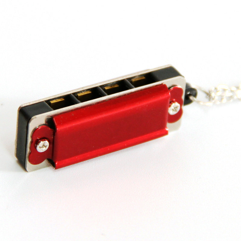 Mini necklace 4-hole 8-tone harmonica