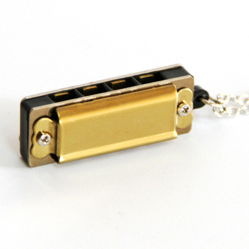 Mini necklace 4-hole 8-tone harmonica