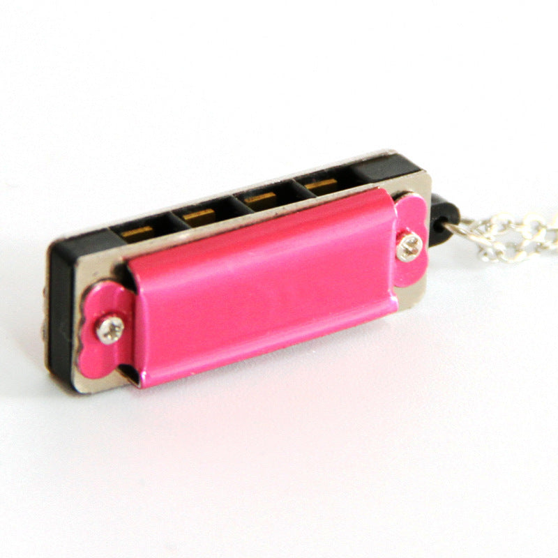 Mini necklace 4-hole 8-tone harmonica